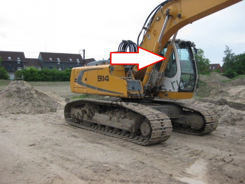 Экскаватор LIEBHERR R914C, R924C, R934C, R944C, R954C, R964C, R974C, R984C - Стекло правое у стрелы (триплекс), размеры 1150 мм * 1615 мм, № 103588899, 10358890, 7030316, 